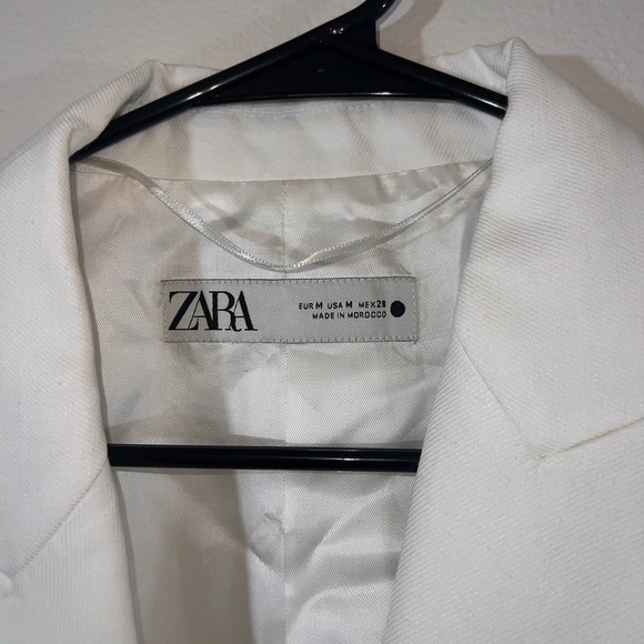 Zara Women's Cream Double-Breasted Blazer - Picture 2 of 2